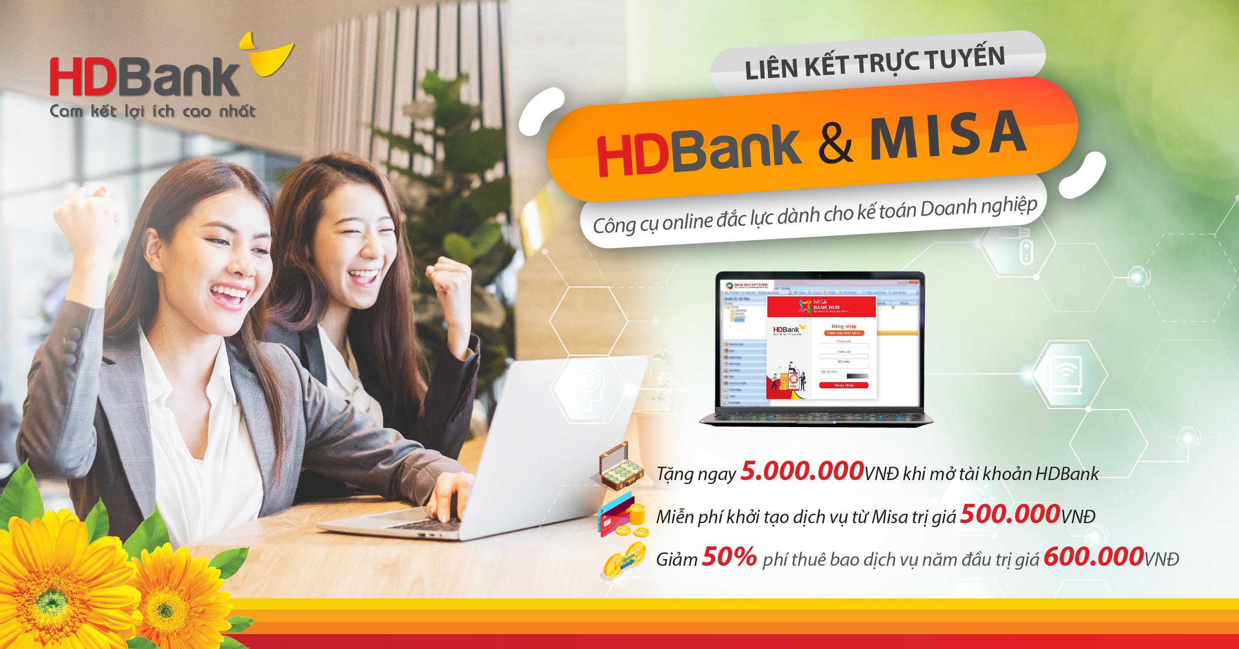 HDBank và MISA kết hợp triển khai dịch vụ ngân hàng số trên phần mềm kế toán - Ảnh 1. HDBank và MISA kết hợp triển khai dịch vụ ngân hàng số trên phần mềm kế toán - Ảnh 1.