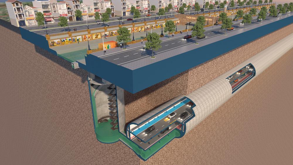 Đề xuất Quy hoạch xây dựng hầm chống ngập kết hợp cao tốc ngầm dọc sông Tô Lịch - Ảnh 1. Đề xuất Quy hoạch xây dựng hầm chống ngập kết hợp cao tốc ngầm dọc sông Tô Lịch - Ảnh 1.