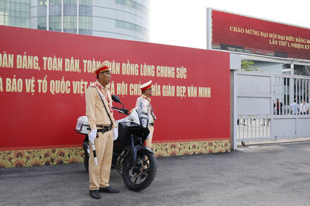 Lực lượng công an đảm bảo an toàn tuyệt đối Đại hội đại biểu Đảng bộ TPHCM