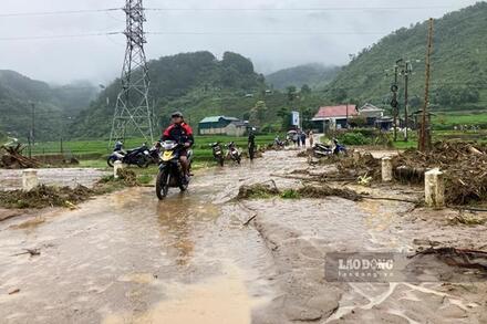 Điện Biên chi 48,7 tỉ đồng sửa chữa quốc lộ bị hư hỏng do bão