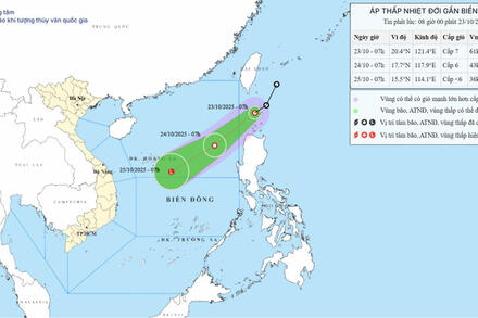 Bão Fengshen suy yếu thành vùng áp thấp, gây mưa lớn khu vực Trung Bộ