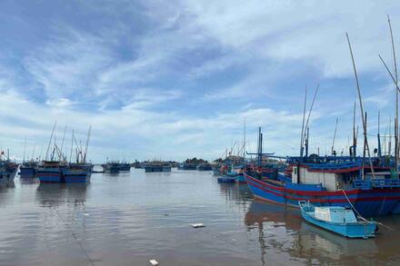 Người dân miền Trung tích trữ đèn pin, hối hả đưa tôm hùm chạy bão số 13