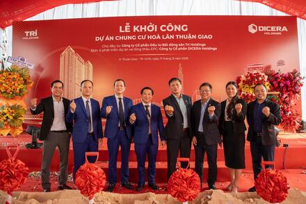 Sau khi mua Trí Holdings, DICERA Holdings chính thức khởi công DA Chung cư Hòa Lân Thuận Giao 1.880 tỷ