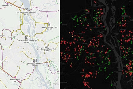 Nga lên sơ đồ cắt điện, khiến Kiev chìm trong bóng tối
