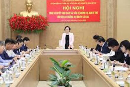 Công bố quyết định kiểm tra, giám sát đối với Ban Thường vụ Tỉnh ủy Điện Biên  ​