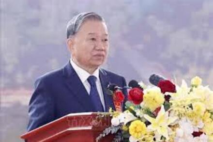 Tổng Bí thư Tô Lâm dự Lễ khởi công đồng loạt các trường phổ thông nội trú liên cấp tại các xã biên giới đất liền năm 2026