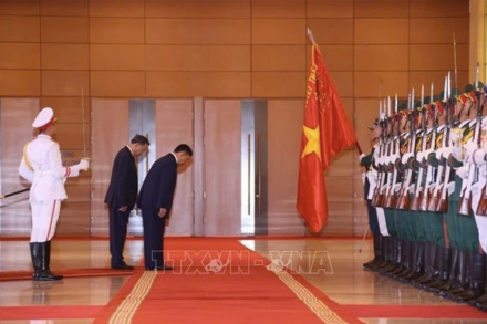 Lễ đón chính thức Nhà vua Vương quốc Thái Lan và Hoàng hậu