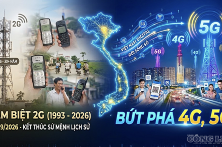 Tắt sóng 2G từ ngày 15/9: Khép lại một chương lịch sử, mở ra kỷ nguyên kiến tạo xã hội số