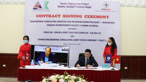 Tư vấn thiết kế các hạng mục cụm đầu mối dự án thủy điện 140MW của Nepal