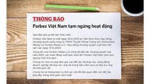Website Forbes Việt Nam bất ngờ không truy cập được