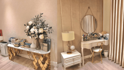 Chiêm ngưỡng căn hộ cao cấp của MC Diệp Chi: Một tay tự thiết kế, yêu chương trình tới nỗi mua gương treo tường hình vòng nguyệt quế