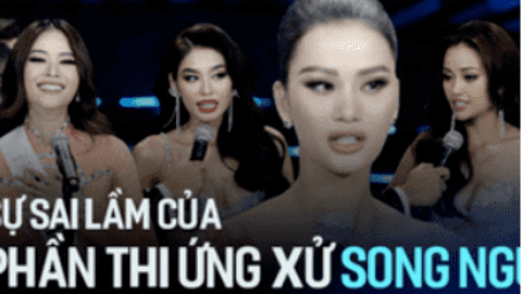 Nghe lại phần ứng xử dở khóc dở cười của Hương Ly - Nam Anh để thấy: Sự sai lầm khi chọn song ngữ của các thí sinh HHHVVN