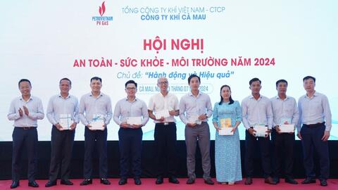 PV GAS CÀ MAU tổ chức Hội nghị an toàn, sức khỏe, môi trường năm 2024