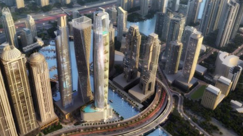 Dubai sắp hoàn thành khách sạn cao nhất thế giới khiến thiên hạ trầm trồ: Tháp “bầu trời” cao 365m, 82 tầng với 1.000 phòng ngắm trọn mọi danh thắng