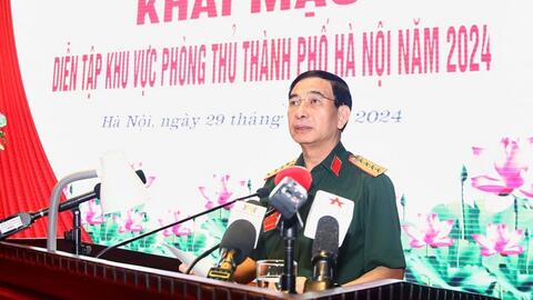 Khai mạc diễn tập khu vực phòng thủ TP Hà Nội năm 2024
