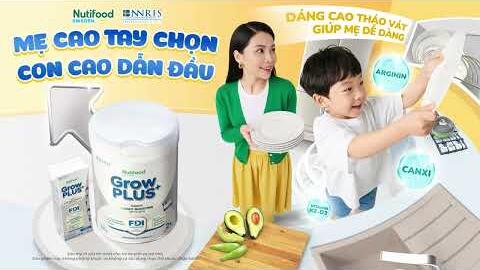 Nutifood Sweden Growplus+ Bạc - Hỗ Trợ Phát Triển Chiều Cao, Mẹ Cao Tay Chọn - Con Cao Dẫn Đầu!