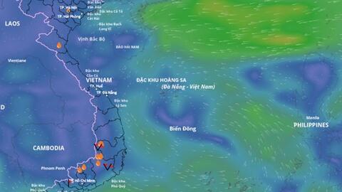Vùng áp thấp sắp mạnh lên thành áp thấp nhiệt đới, dự báo diễn biến thời tiết xấu