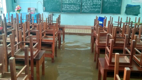 Học sinh 58 xã, phường phía đông Gia Lai nghỉ học tránh bão Kalmaegi