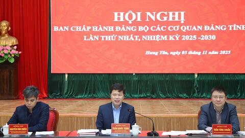Chỉ định ông Trần Quốc Toản giữ chức Bí thư Đảng ủy các cơ quan Đảng tỉnh Hưng Yên, nhiệm kỳ 2025 - 2030