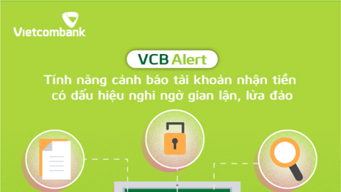 Vietcombank mở rộng tính năng cảnh báo gian lận, lừa đảo