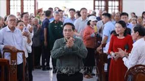 Thủ tướng Phạm Minh Chính dự Ngày hội đại đoàn kết dân tộc tại tỉnh Gia Lai