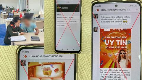 Suýt mất tiền vì “làm nhiệm vụ nhận hoa hồng” trên Shopee giả mạo