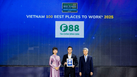 F88 nhận cú đúp giải thưởng Môi trường làm việc năm 2025