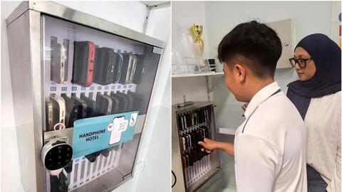 Tủ khóa điện thoại ở Singapore: Giải pháp 'giảm nghiện' công nghệ