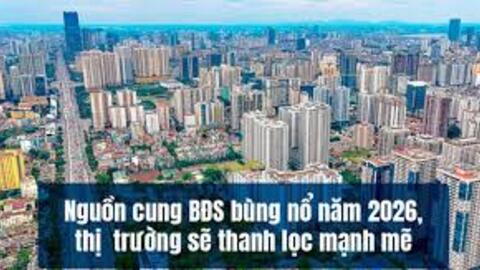 BHS R&D: Năm 2026, nguồn cung chung cư ồ ạt đổ bộ, giá chạm đỉnh rồi "đứng im"…nhà đầu tư nên làm gì?