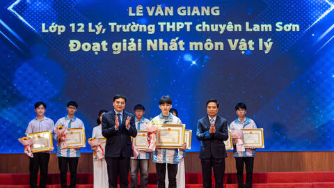 Thanh Hóa nằm trong tốp đầu cả nước về tỷ lệ học sinh đoạt giải quốc gia