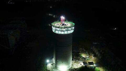 Hạng mục ống khói NMNĐ Long Phú 1 về đích sớm 9 ngày