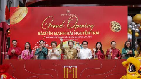 Khai trương cửa hàng lớn nhất của Bảo Tín Mạnh Hải tại TP Hồ Chí Minh