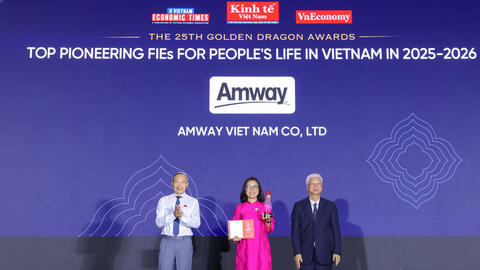 Amway Việt Nam ghi dấu lần thứ 10 được vinh danh tại Giải thưởng Rồng Vàng