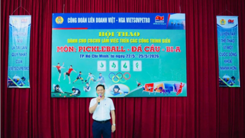 Khai mạc Hội thao dành cho CBCNV làm việc trên các công trình biền Vietsovpetro năm 2026