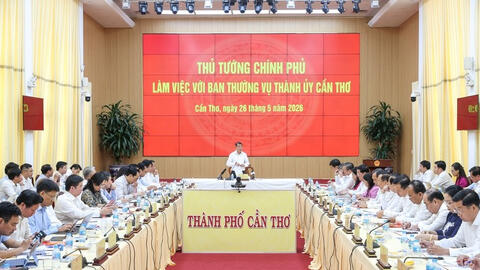 Thủ tướng Lê Minh Hưng: Cần Thơ cần đẩy nhanh tiến độ các dự án trọng điểm tầm cỡ quốc gia, quốc tế