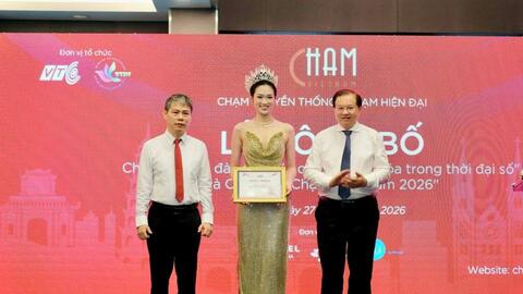 Hoa hậu Nguyễn Phương Linh làm đại sứ cuộc thi sáng tạo video quảng bá văn hóa Việt