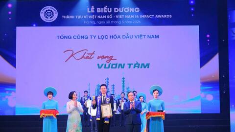 BSR được vinh danh tại Vietnam I4 Impact Awards 2026, khẳng định vị thế tiên phong chuyển đổi số