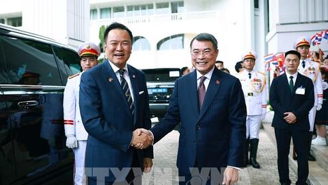 Thủ tướng Lê Minh Hưng chủ trì lễ đón trọng thể Thủ tướng Thái Lan