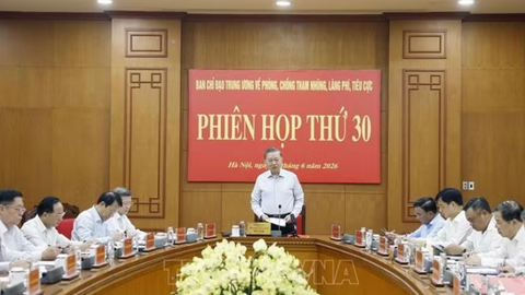 Tổng Bí thư, Chủ tịch nước Tô Lâm chủ trì phiên họp thứ 30 Ban Chỉ đạo Trung ương về phòng, chống tham nhũng, lãng phí tiêu cực