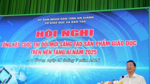 An Giang trao giải Cuộc thi Đổi mới sáng tạo sản phẩm giáo dục trên nền tảng AI
