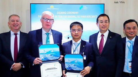 Vietnam Airlines ký thỏa thuận thuê thêm 19 máy bay Boeing 737 MAX 8