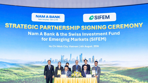Nam A Bank đón dòng vốn xanh từ Thụy Sĩ, nâng tổng quy mô huy động vốn quốc tế gần 350 triệu USD