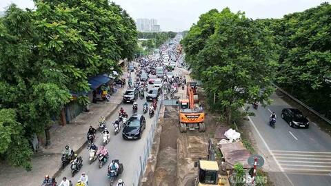 Hà Nội điều chỉnh giao thông Đại lộ Thăng Long trong 45 ngày