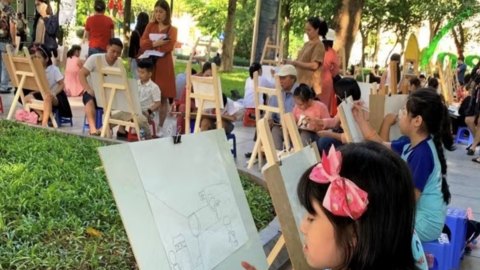 Phát động cuộc thi vẽ 'Em yêu Hà Nội – Thành phố vì hòa bình'