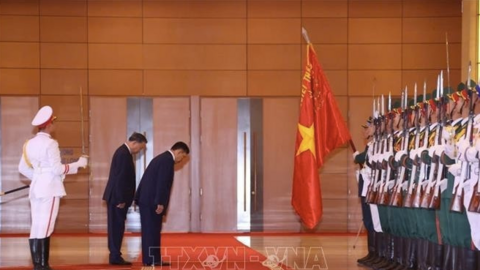 Lễ đón chính thức Nhà vua Vương quốc Thái Lan và Hoàng hậu