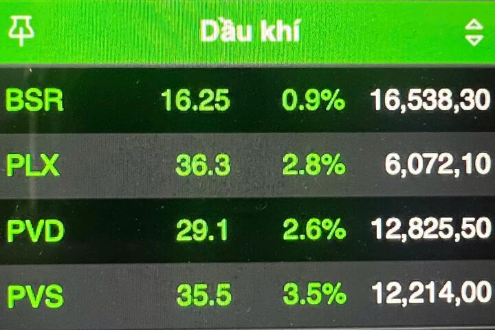 Nhóm cổ phiếu năng lượng – trụ đỡ thị trường trong phiên giao dịch đầu tiên của năm 2026