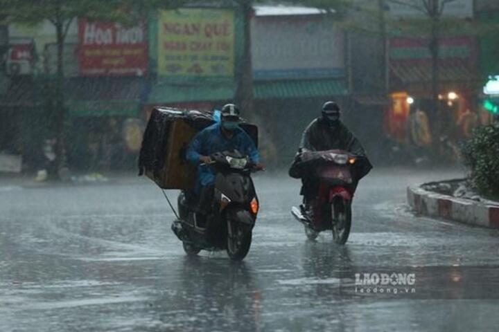 Dự báo các tỉnh thành có mưa dông do không khí lạnh sắp mạnh lên