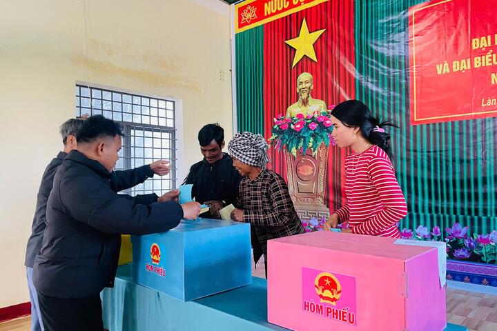 Gia Lai ghi nhận 99,76% cử tri đi bầu cử