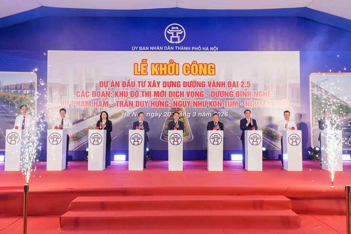 Hà Nội khởi công những mảnh ghép cuối cùng của đường Vành đai 2,5