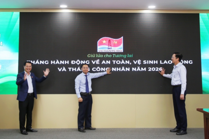 Vietsovpetro phát động Tháng hành động về ATVSLĐ và Tháng Công nhân năm 2026